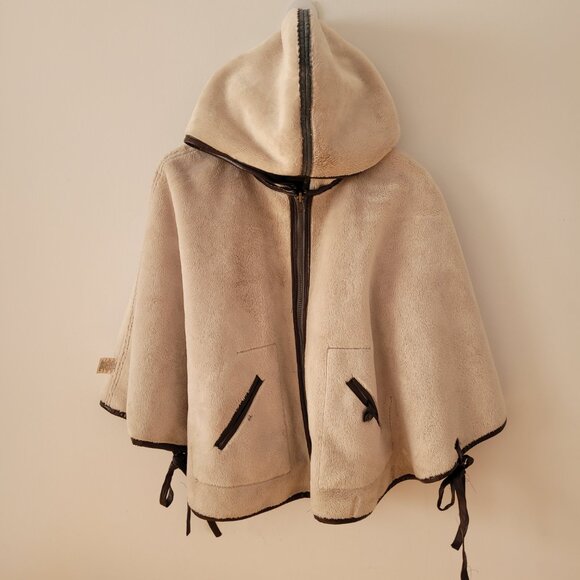 AS-IS Anthropologie "Hei Hei" Reversible Poncho Jacket w/ Hood-M/L - Picture 11 of 15